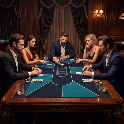 70 x 35 Inch Poker Table Top with Water-repellent Surface for 10-Player