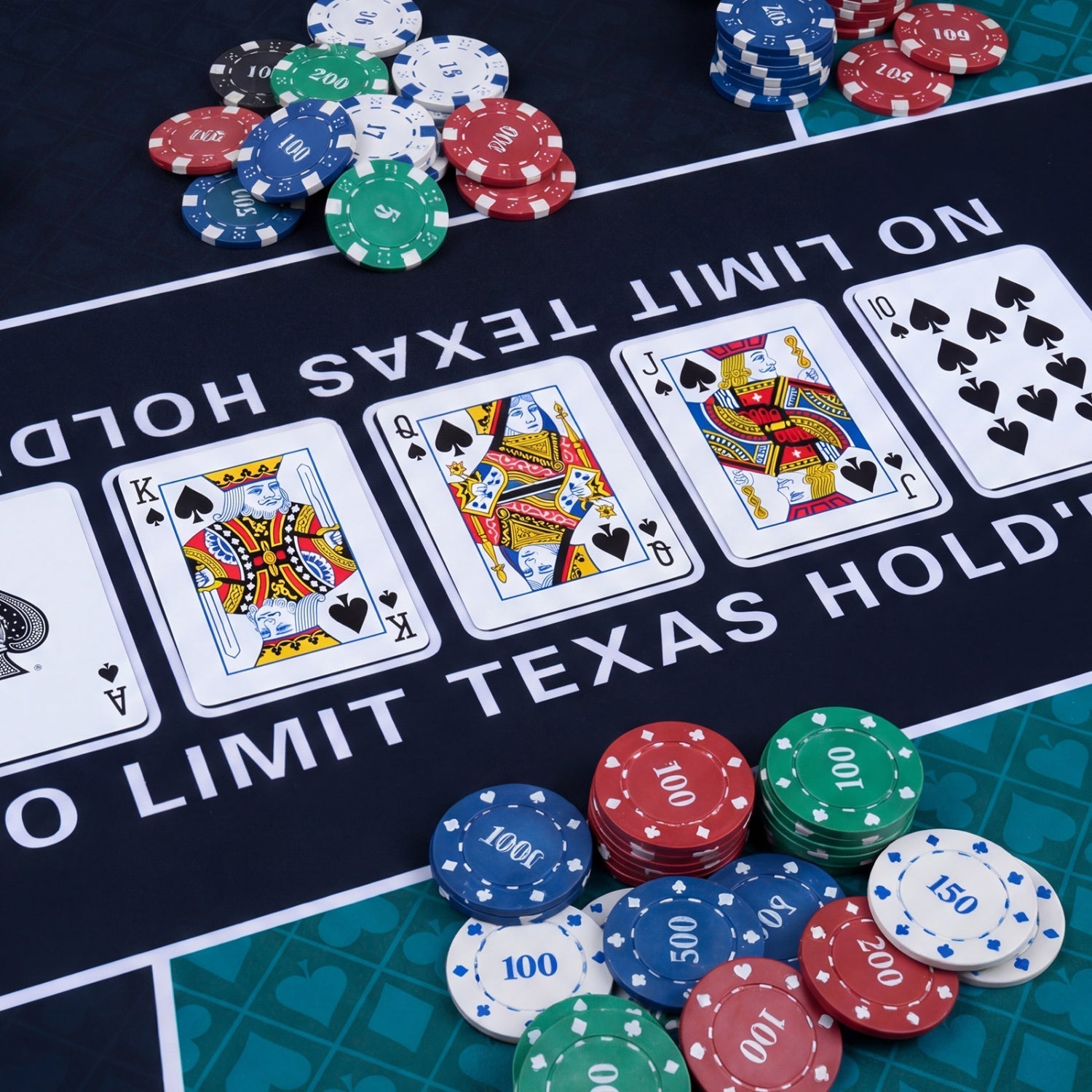 70 x 35 Inch Poker Table Top with Water-repellent Surface for 10-Player