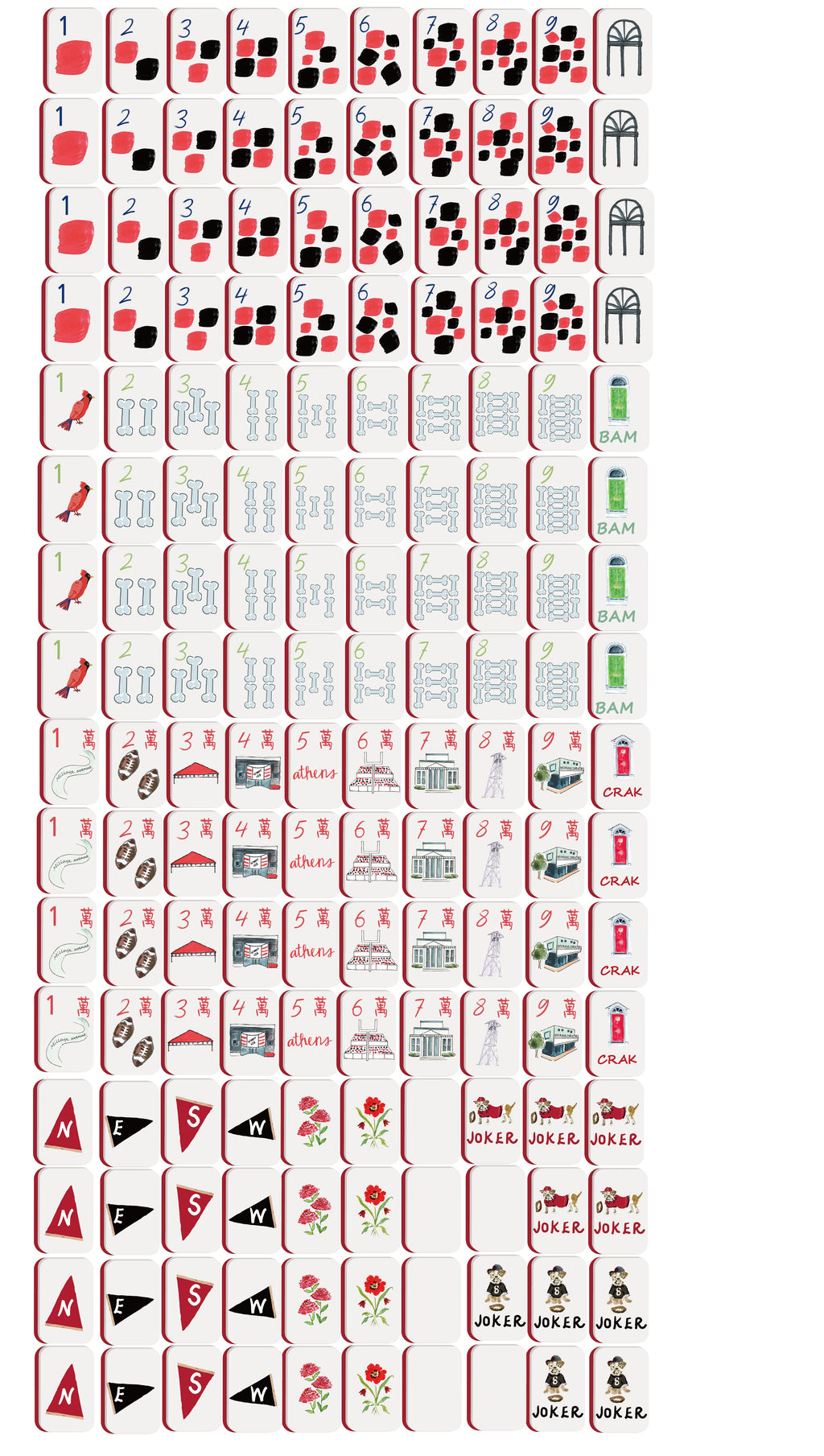 Athens Mahjong Tiles (Preorder)