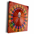 3dRose Florene Games - Looking Down At A Roulette Wheel - Museum Grade Canvas Wrap (cw_80376)