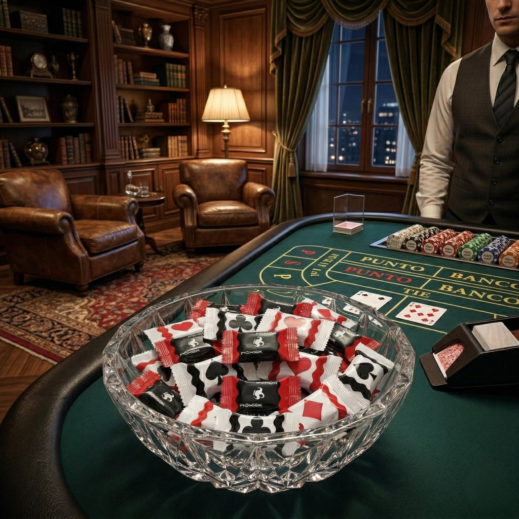 Casino Butter Mints 220ct – Individually Wrapped Buttermints for Poker Night Candy, Casino Theme Party Favors, Vegas Decorations & Game Night Table Candy