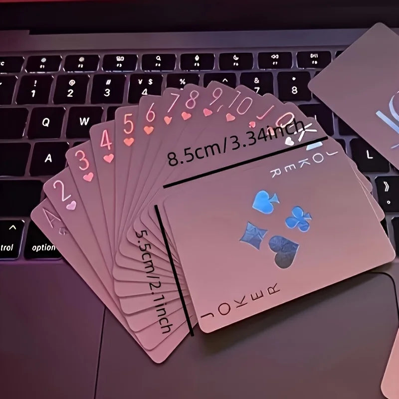 Glow-in-the-Dark Poker Card Set | Party Game for Halloween, Christmas & Family Game Night
