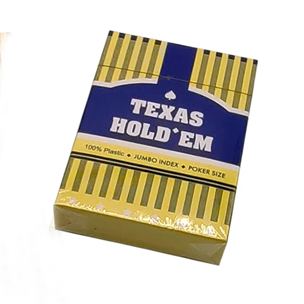 Excellent Quality Texas Hold'em Waterproof Poker Cards Board Game 63x88mm Durable 100% PVC Playing Cards For Casino Clubs