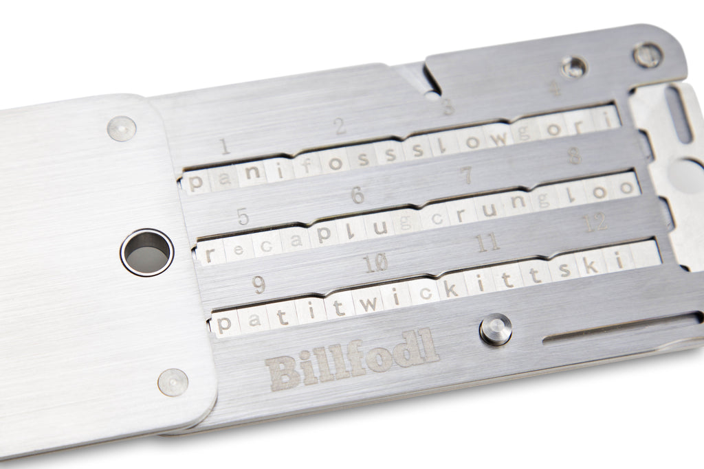 Ledger Billfodl Stainless Steel Recovery Seed Backup Tool