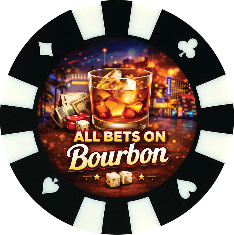 Poker Chip Drink Coasters – Giant Casino-Style Poker Coasters