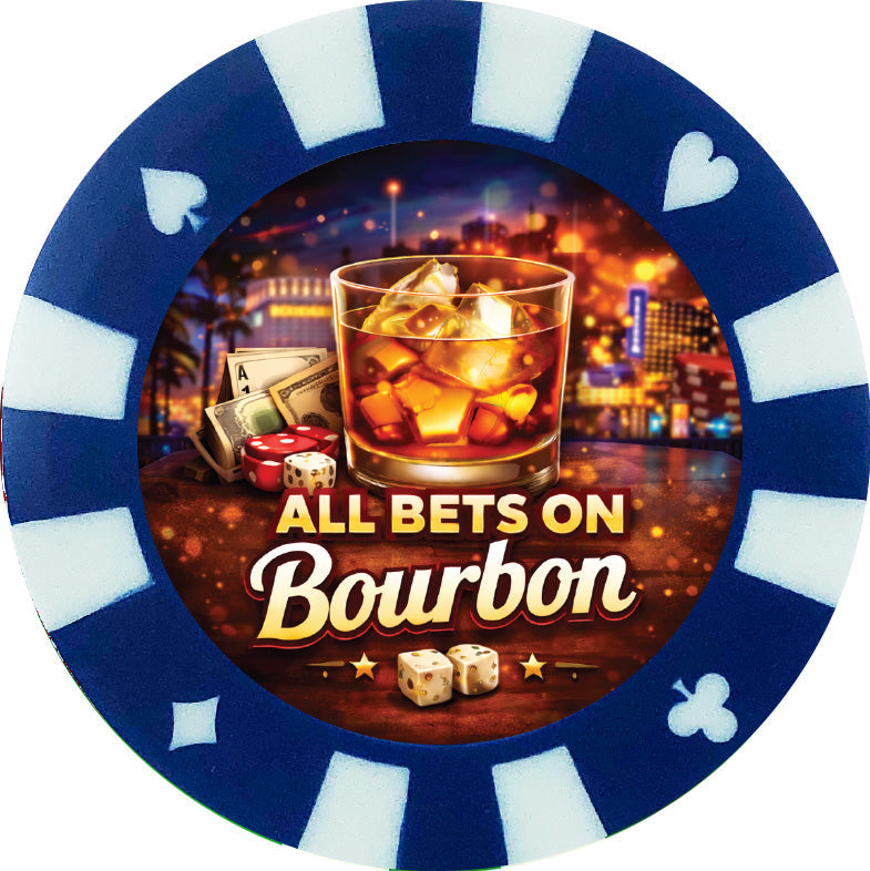 Poker Chip Drink Coasters – Giant Casino-Style Poker Coasters