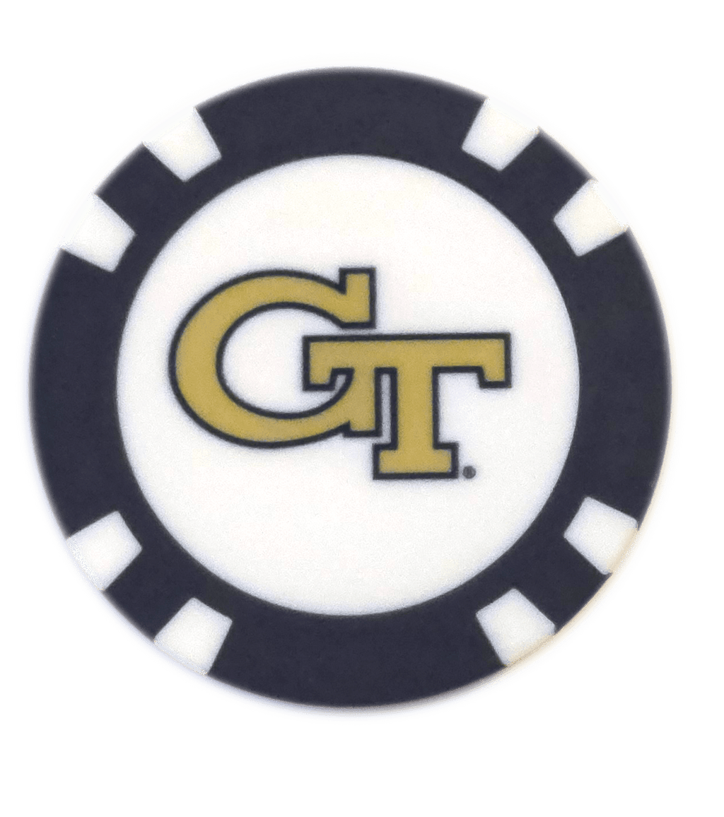 Officially Licensed Georgia Tech Yellow Jackets Poker Chip Ball Marker