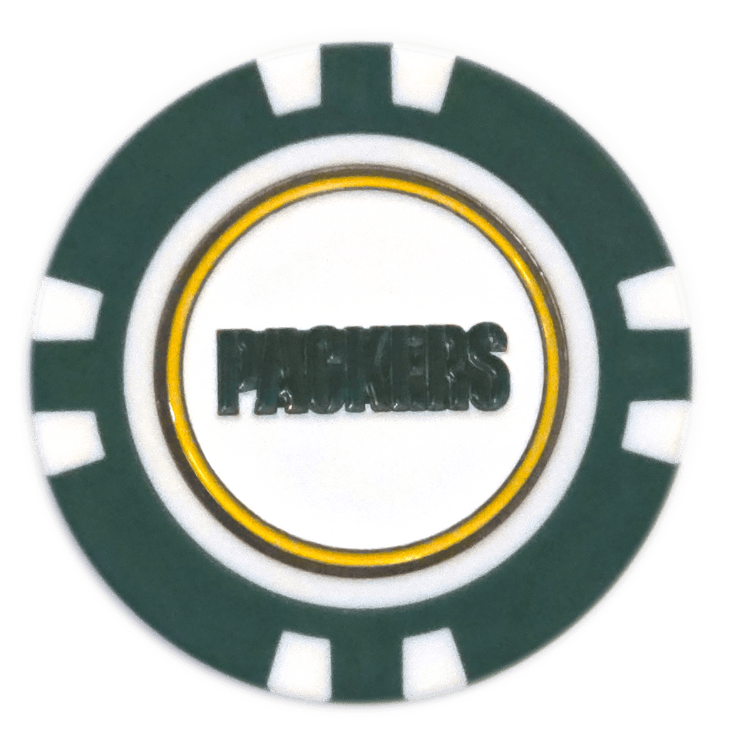 Officially Licensed Green Bay Packers Poker Chip Ball Marker