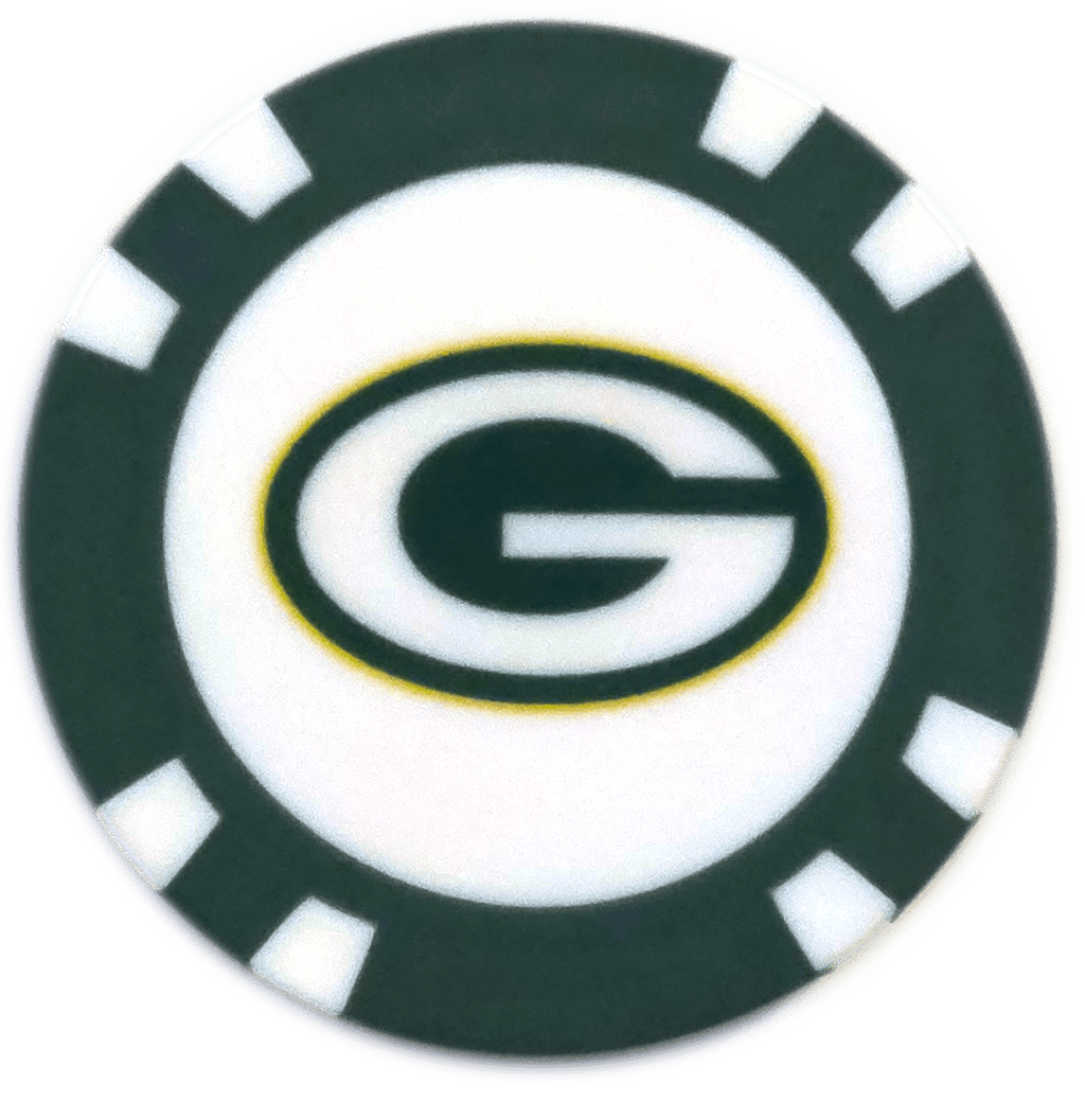 Officially Licensed Green Bay Packers Poker Chip Ball Marker