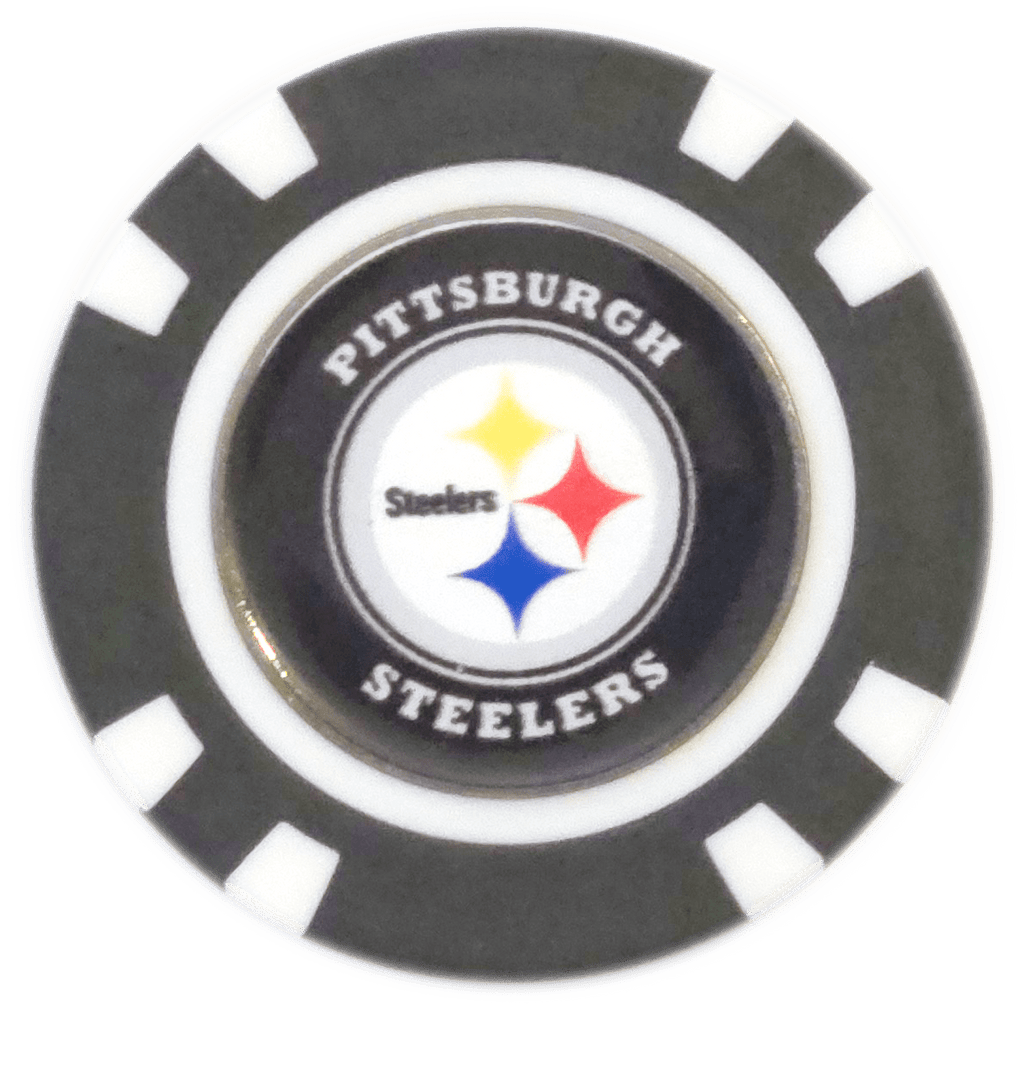 Officially Licensed Pittsburgh Steelers Poker Chip Ball Marker